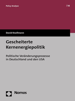 cover image of Gescheiterte Kernenergiepolitik